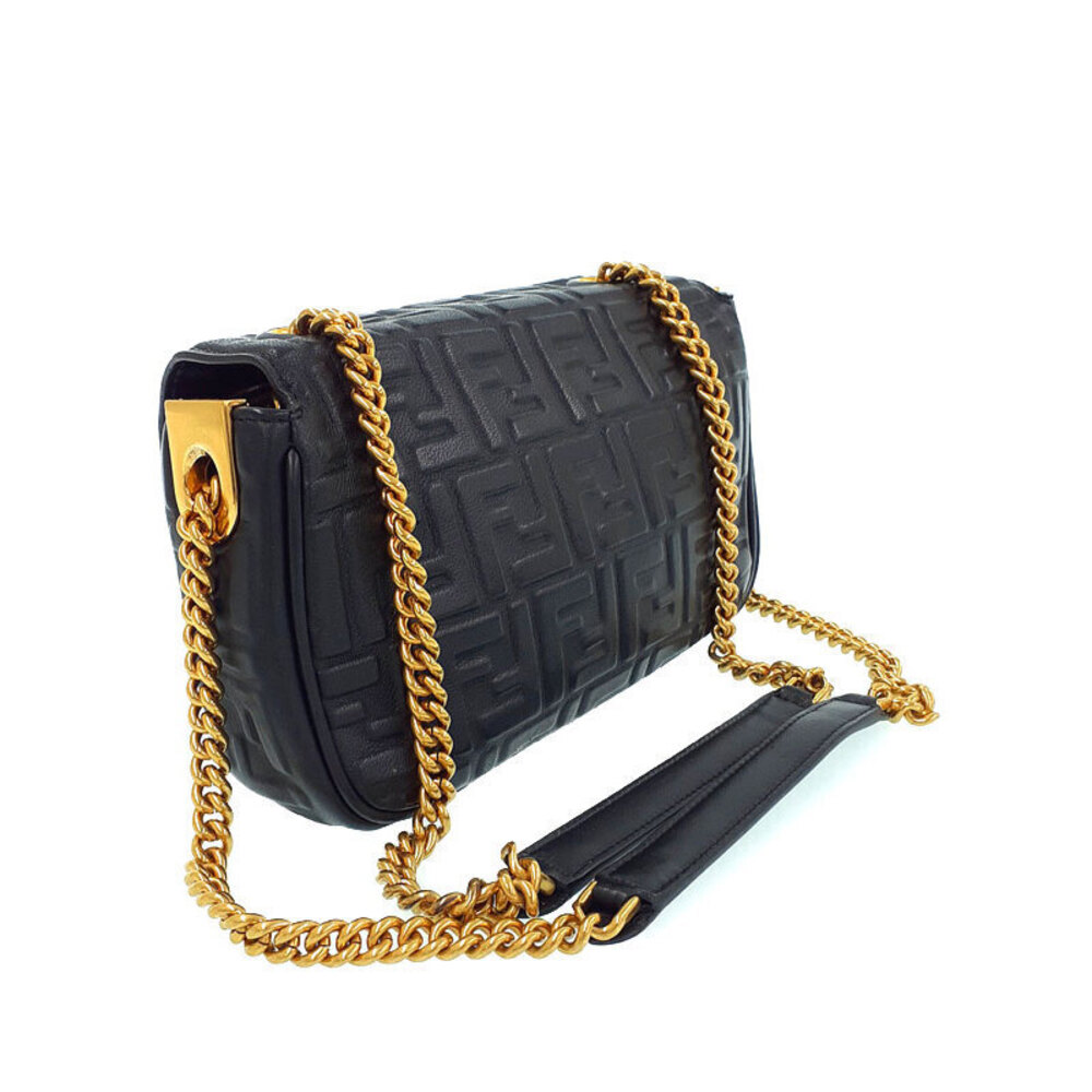 Fendi Chain Bag Motif Baguette Shoulder Midi FF